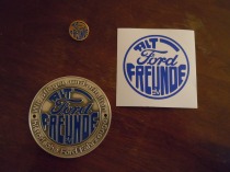 Plakette, Pin und Aufkleber der Alt-Ford-Freunde